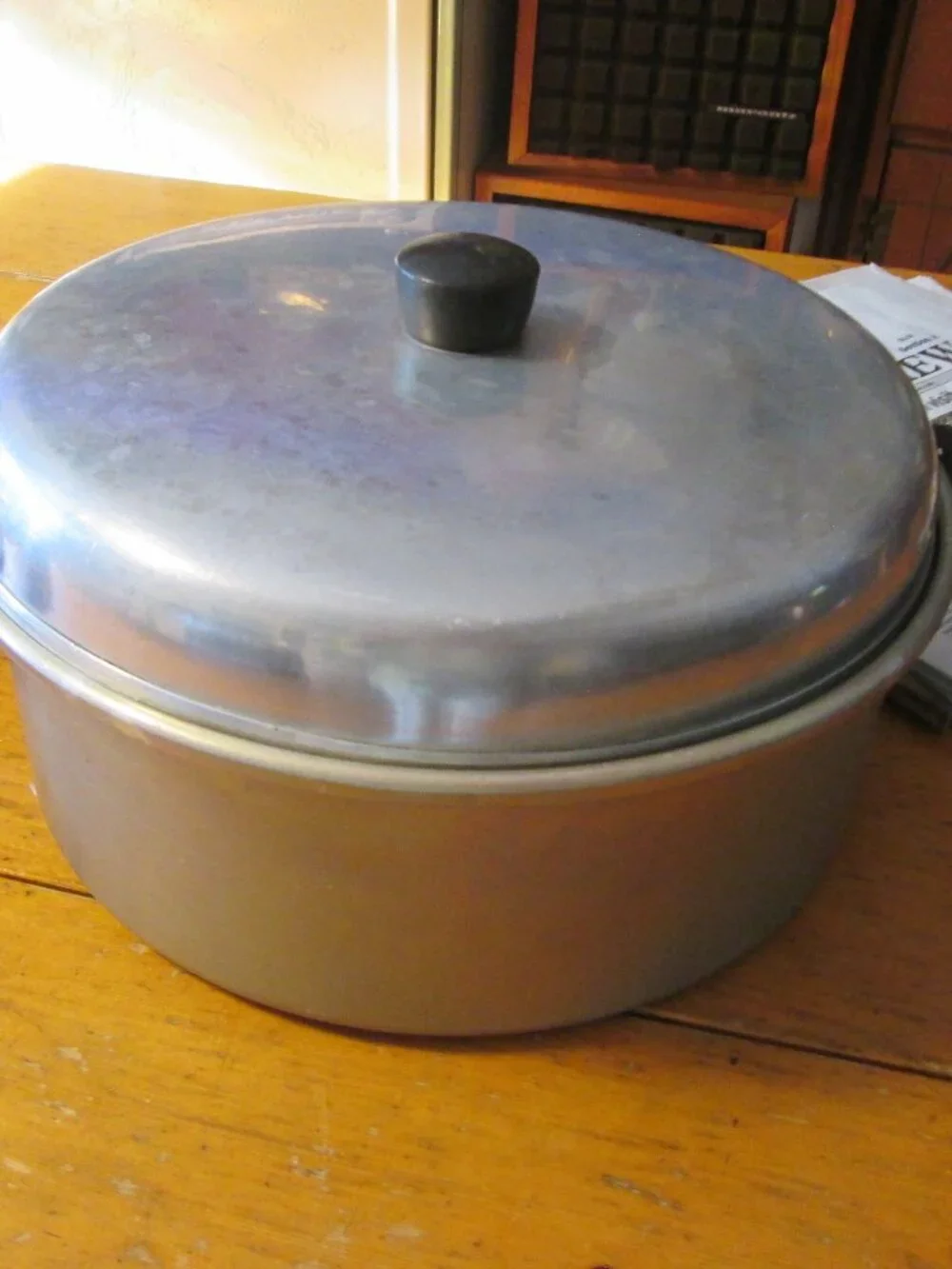 vtg Ecko dome lid stock pot dutch oven aluminum clean vintage 5 qt